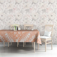 Apricot Mermaid Puakenikeni Maile Lei Tablecloth