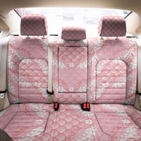 Soft Pink Mermaid Puakenikeni Maile Lei Back Car Seat Cover
