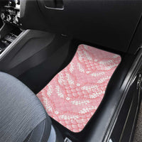 Soft Pink Mermaid Puakenikeni Maile Lei Car Mats