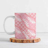 Soft Pink Mermaid Puakenikeni Maile Lei Ceramic Mug