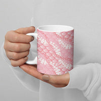 Soft Pink Mermaid Puakenikeni Maile Lei Ceramic Mug