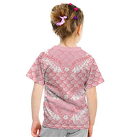 Soft Pink Mermaid Puakenikeni Maile Lei Kid T Shirt