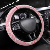 Soft Pink Mermaid Puakenikeni Maile Lei Steering Wheel Cover
