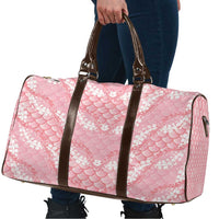Soft Pink Mermaid Puakenikeni Maile Lei Travel Bag