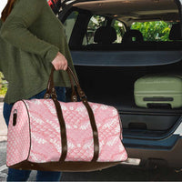 Soft Pink Mermaid Puakenikeni Maile Lei Travel Bag