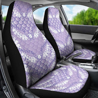 Lilac Mermaid Puakenikeni Maile Lei Car Seat Cover
