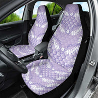 Lilac Mermaid Puakenikeni Maile Lei Car Seat Cover