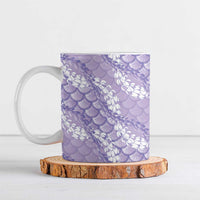 Lilac Mermaid Puakenikeni Maile Lei Ceramic Mug