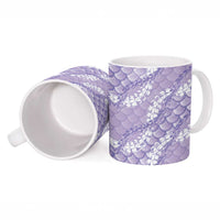 Lilac Mermaid Puakenikeni Maile Lei Ceramic Mug