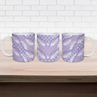 Lilac Mermaid Puakenikeni Maile Lei Ceramic Mug