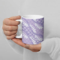 Lilac Mermaid Puakenikeni Maile Lei Ceramic Mug