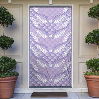 Lilac Mermaid Puakenikeni Maile Lei Door Cover