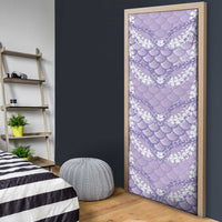 Lilac Mermaid Puakenikeni Maile Lei Door Cover
