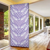 Lilac Mermaid Puakenikeni Maile Lei Door Cover