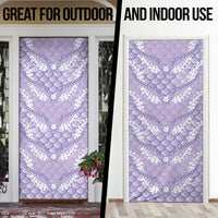 Lilac Mermaid Puakenikeni Maile Lei Door Cover