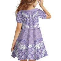 Lilac Mermaid Puakenikeni Maile Lei Family Matching Off Shoulder Maxi Dress and Hawaiian Shirt