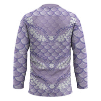 Lilac Mermaid Puakenikeni Maile Lei Hockey Jersey