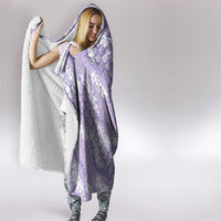 Lilac Mermaid Puakenikeni Maile Lei Hooded Blanket