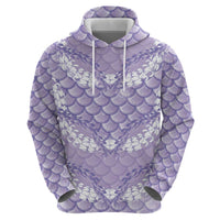 Lilac Mermaid Puakenikeni Maile Lei Hoodie