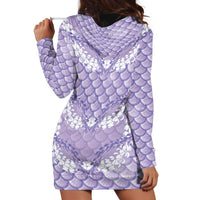 Lilac Mermaid Puakenikeni Maile Lei Hoodie Dress