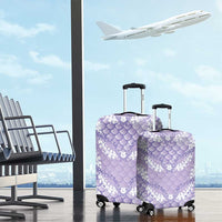 Lilac Mermaid Puakenikeni Maile Lei Luggage Cover