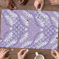 Lilac Mermaid Puakenikeni Maile Lei Puzzle