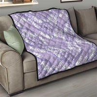 Lilac Mermaid Puakenikeni Maile Lei Quilt