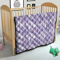 Lilac Mermaid Puakenikeni Maile Lei Quilt