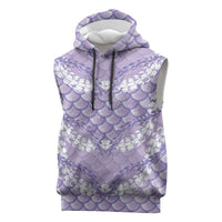 Lilac Mermaid Puakenikeni Maile Lei Sleeveless Hoodie
