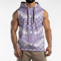 Lilac Mermaid Puakenikeni Maile Lei Sleeveless Hoodie