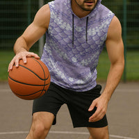 Lilac Mermaid Puakenikeni Maile Lei Sleeveless Hoodie