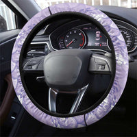 Lilac Mermaid Puakenikeni Maile Lei Steering Wheel Cover