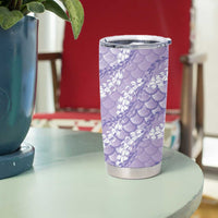 Lilac Mermaid Puakenikeni Maile Lei Tumbler Cup