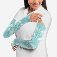 Light Turquoise Mermaid Puakenikeni Maile Lei Arm Sleeves LT01 - Polynesian Pride