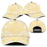 Pastel Yellow Mermaid Puakenikeni Maile Lei Classic Cap