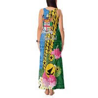 Personalised Malampa Fiji Day Tank Maxi Dress Tropical Tapa Pattern