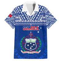 samoa-rugby-family-matching-off-shoulder-long-sleeve-dress-and-hawaiian-shirt-manu-samoa-polynesian-tatoo-pattern