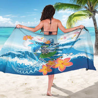 Personalized Hawaii Hula Girl Skeleton Dancing Sarong Hibiscus Tribal Shark