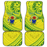 Kia Orana Cook Islands Car Mats Turtle Yellow Green Polynesian Pattern LT01 Green - Polynesian Pride