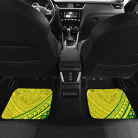 Kia Orana Cook Islands Car Mats Turtle Yellow Green Polynesian Pattern LT01 - Polynesian Pride