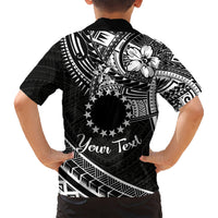 Kia Orana Cook Islands Hawaiian Shirt Circle Stars With Floral White Pattern LT01 - Polynesian Pride