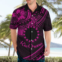 Kia Orana Cook Islands Hawaiian Shirt Circle Stars With Floral Pink Pattern LT01 - Polynesian Pride