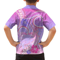 Polynesian Shark Valentine Family Matching Long Sleeve Bodycon Dress and Hawaiian Shirt Sweet Unique Version LT01 - Polynesian Pride