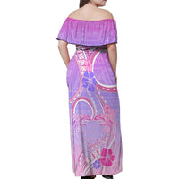 Polynesian Shark Valentine Family Matching Off Shoulder Maxi Dress and Hawaiian Shirt Sweet Unique Version LT01 - Polynesian Pride