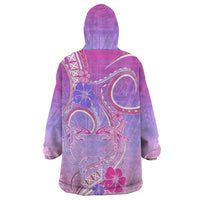 Polynesian Shark Valentine Wearable Blanket Hoodie Sweet Unique Version LT01 - Polynesian Pride