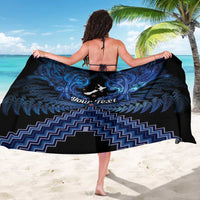 Personalised Aotearoa Matariki Sarong Blue Fern Maori Poutama