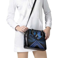 Personalised Aotearoa Matariki Shoulder Handbag Blue Fern Maori Poutama LT01 - Polynesian Pride