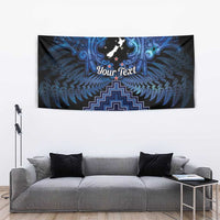 Personalised Aotearoa Matariki Tapestry Blue Fern Maori Poutama