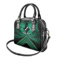 Personalised Aotearoa Matariki Shoulder Handbag Green Fern Maori Poutama LT01 - Polynesian Pride