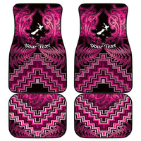 Personalised Aotearoa Matariki Car Mats Pink Fern Maori Poutama